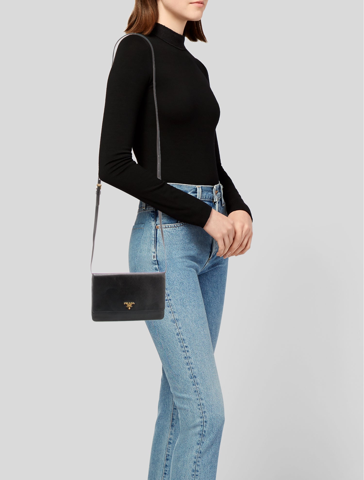 Prada Saffiano Leather Crossbody Bag