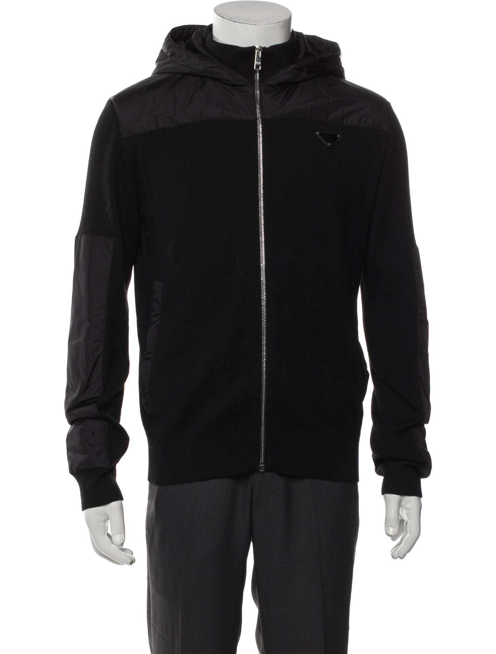 Prada 2024 Enameled Metal Triangle Windbreaker
