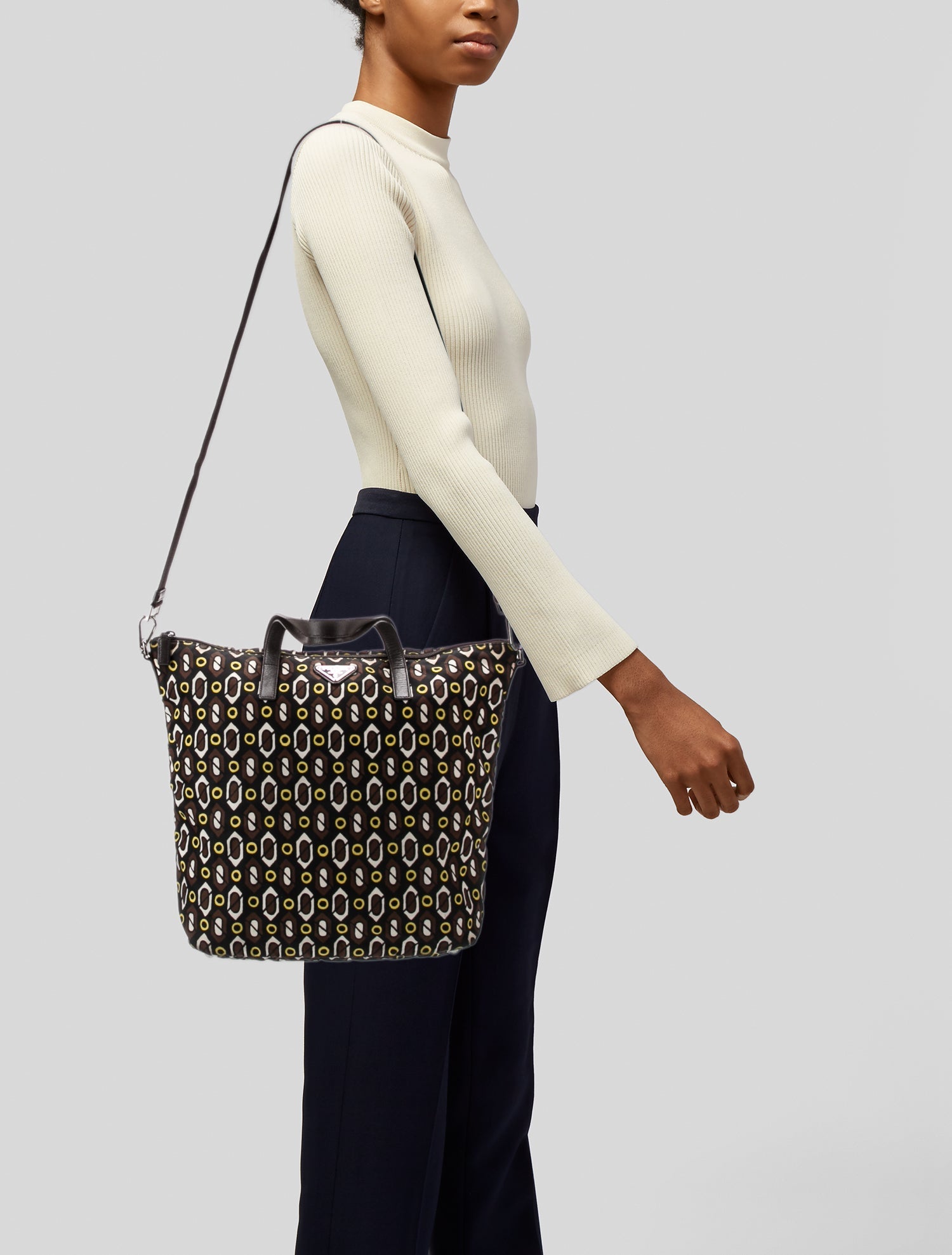 Prada Saffiano Leather Shoulder Bag