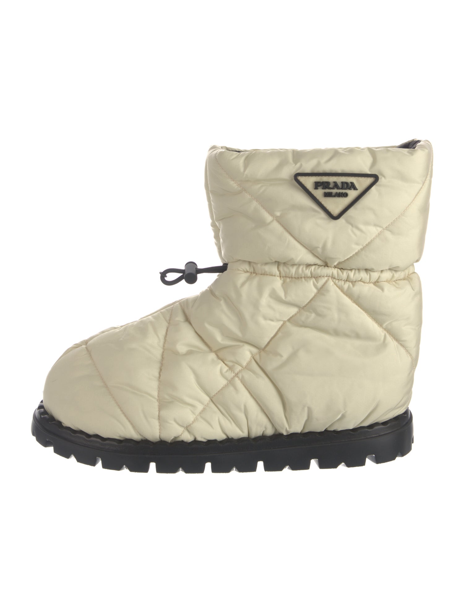 Prada Nylon Colorblock Pattern Boots w/ Tags