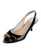 Prada Patent Leather Slingback Sandals