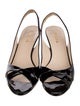 Prada Patent Leather Slingback Sandals