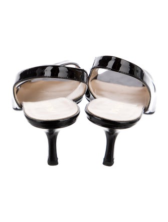 Prada Patent Leather Slingback Sandals