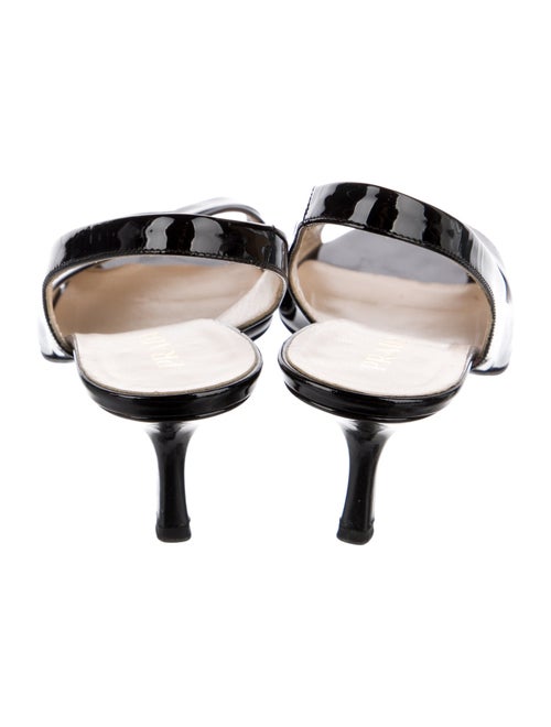 Prada Patent Leather Slingback Sandals