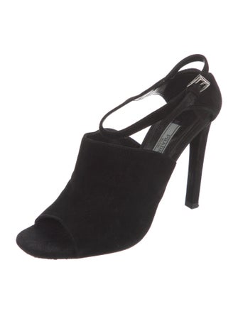 Prada Suede Slingback Sandals