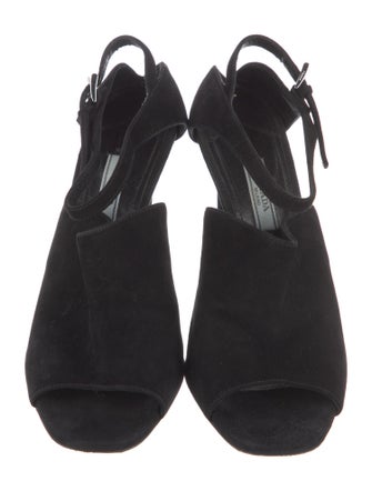 Prada Suede Slingback Sandals