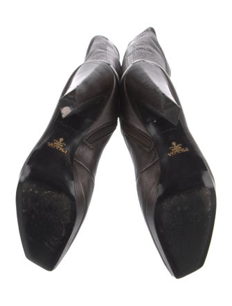 Prada Leather Lace-Up Boots