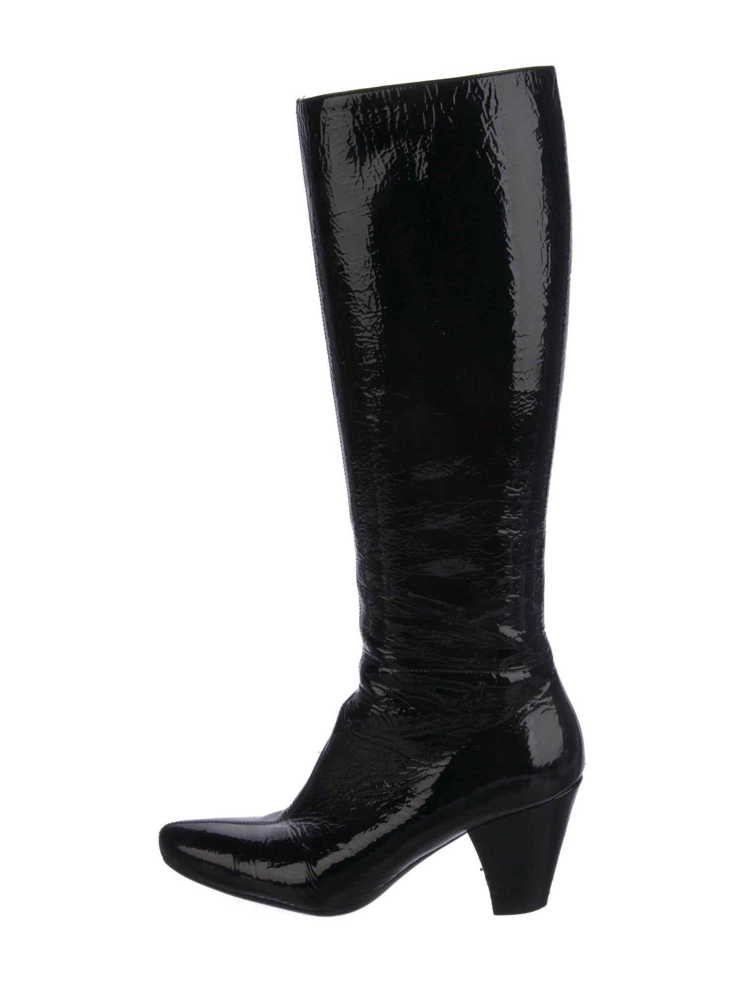Prada Patent Leather Riding Boots