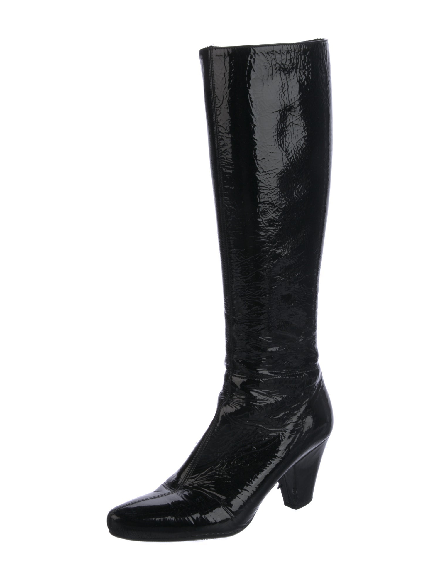 Prada Patent Leather Riding Boots