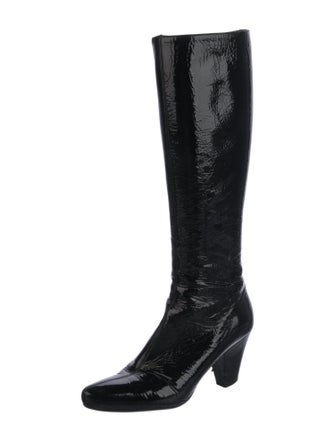 Prada Patent Leather Riding Boots