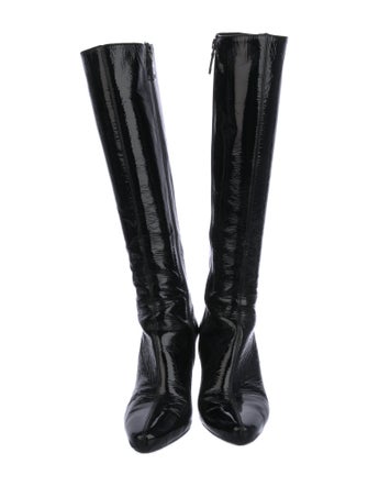 Prada Patent Leather Riding Boots