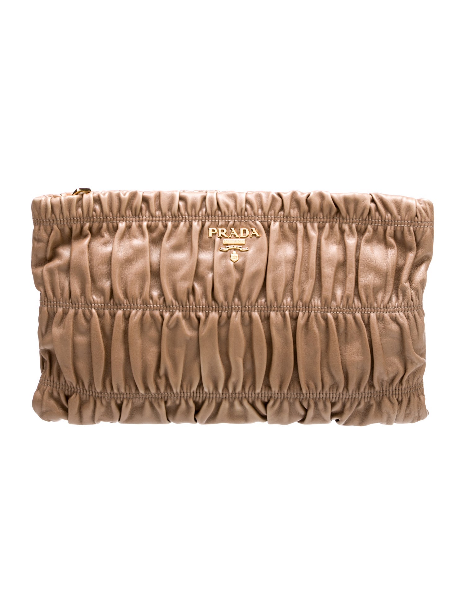 Khaite Suede Aimee Clutch Bag - Brown Clutches, Handbags