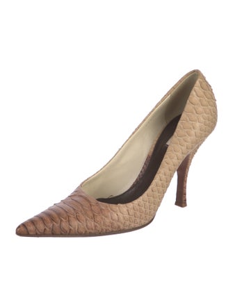 Prada Python Animal Print Pumps