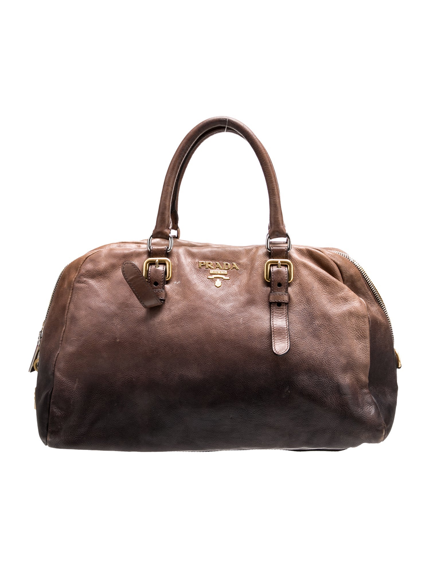 Prada Leather Top Handle Bag