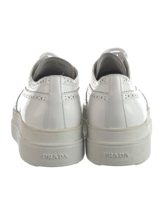 Prada Leather Lasercut Accents Oxfords