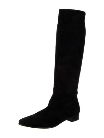 Prada Suede Riding Boots