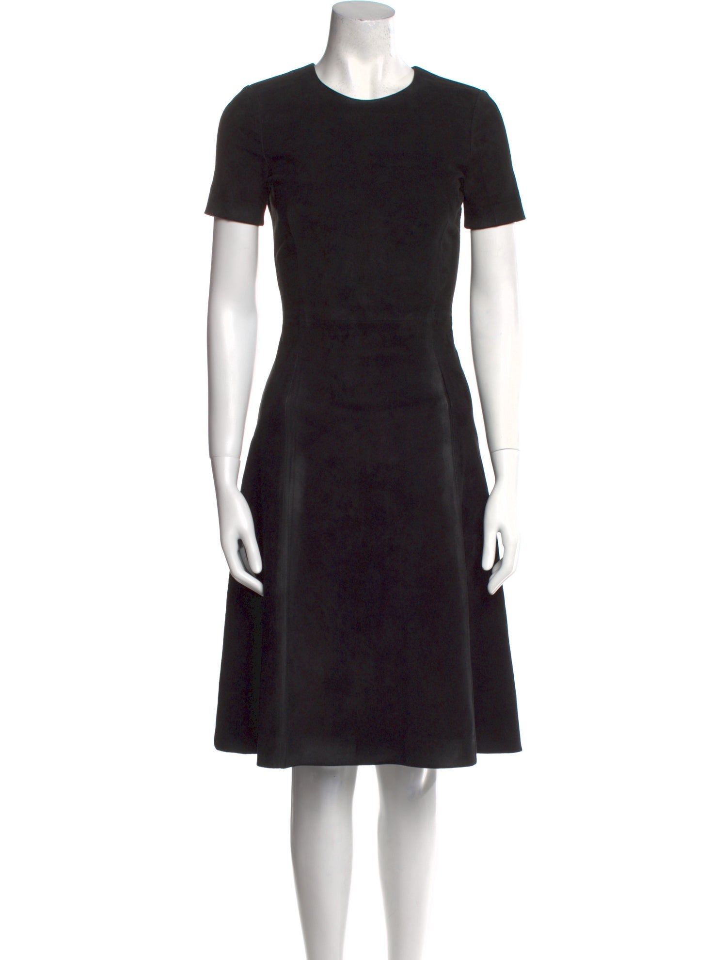 Prada Lambskin Knee-Length Dress