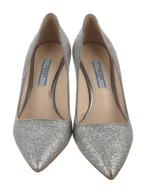 Prada Glitter Glitter Accents Pumps