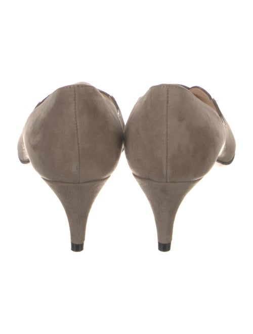 Prada Suede Scalloped Accent Pumps