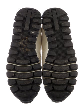 Prada Leather Patterned Sneakers