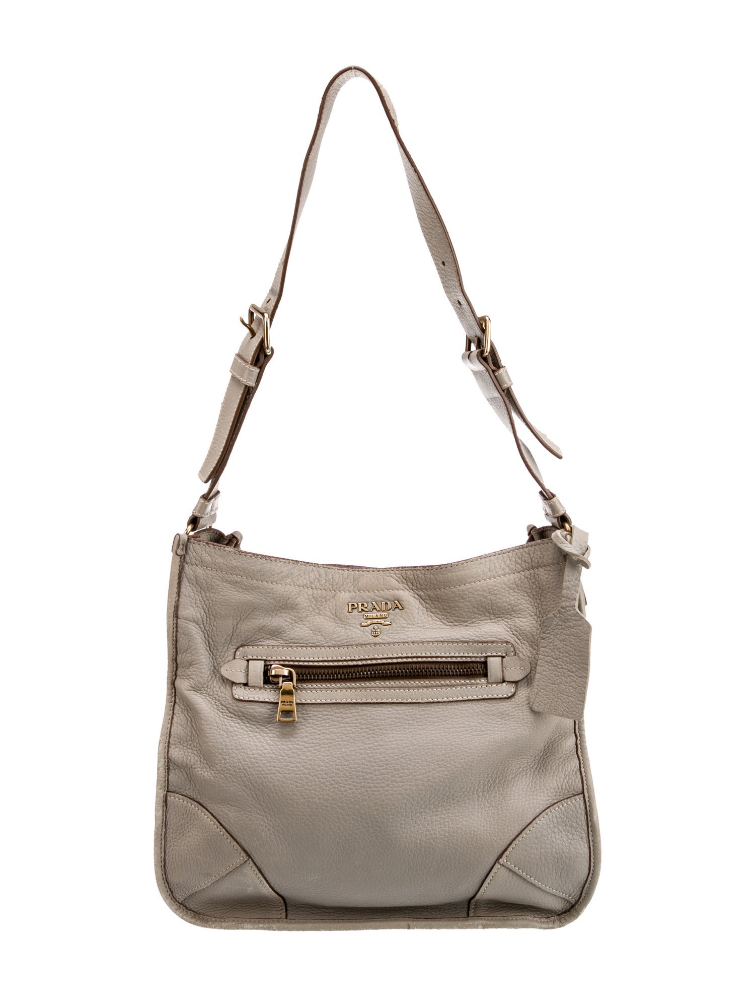 Prada Vitello Daino Leather Messenger Bag