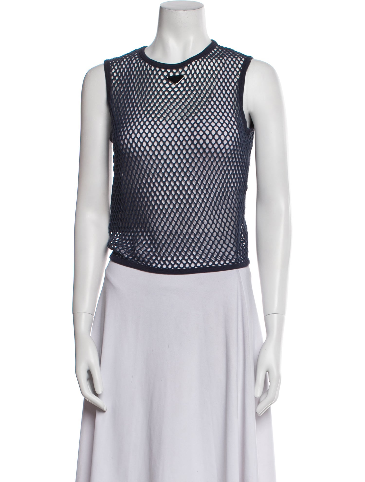 Prada 2025 Crew Neck Crop Top