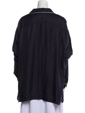 Prada 2022 Enameled Metal Triangle Pajama Top