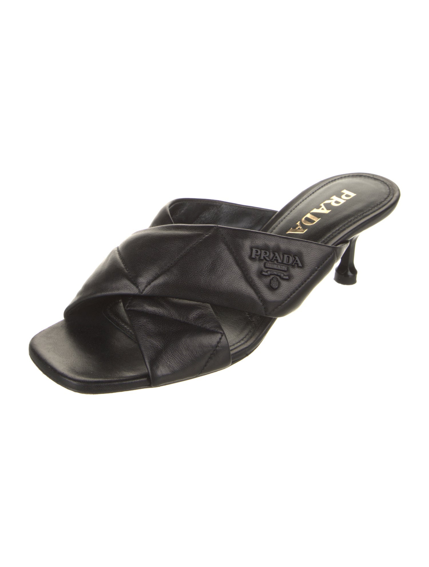 Prada Leather Slides