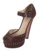 Prada Suede Studded Accents D'Orsay Pumps