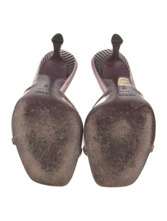 Prada Acrylic Animal Print Slides