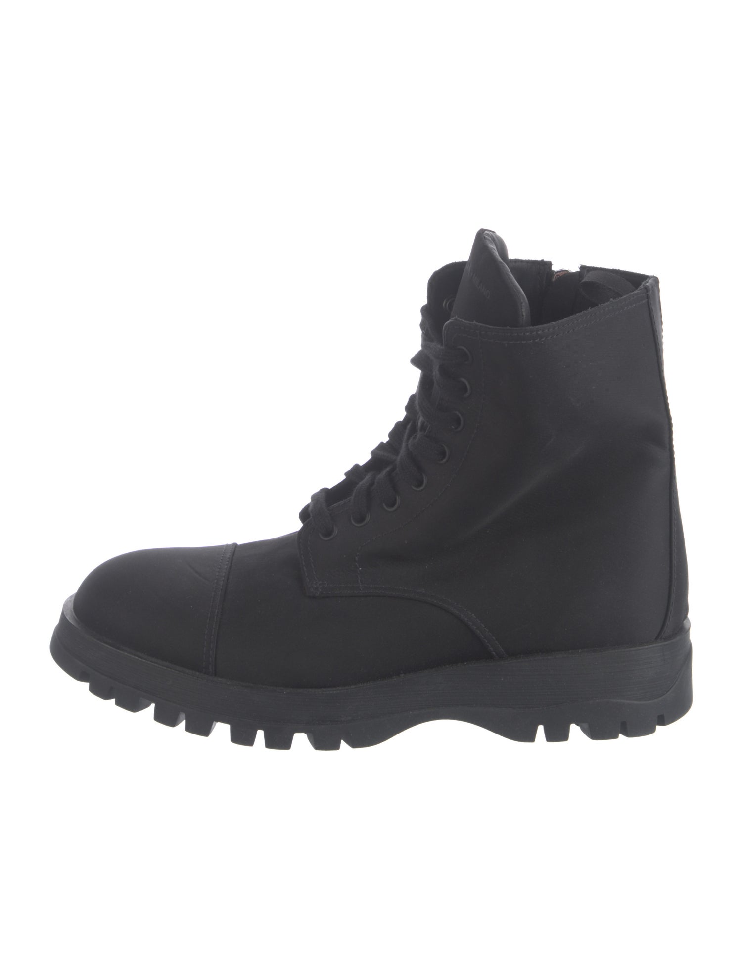 Prada Nylon Combat Boots