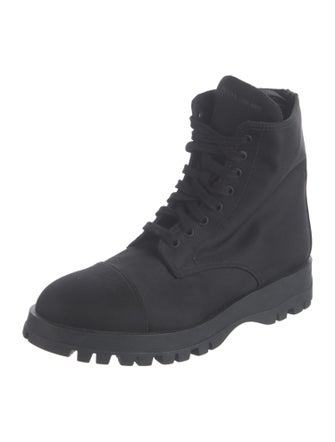 Prada Nylon Combat Boots
