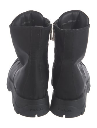 Prada Nylon Combat Boots