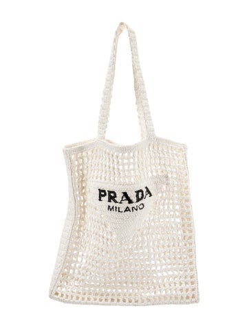 Prada Totes Raffia Grass Tote