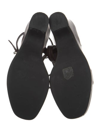 Prada Leather Slingback Sandals