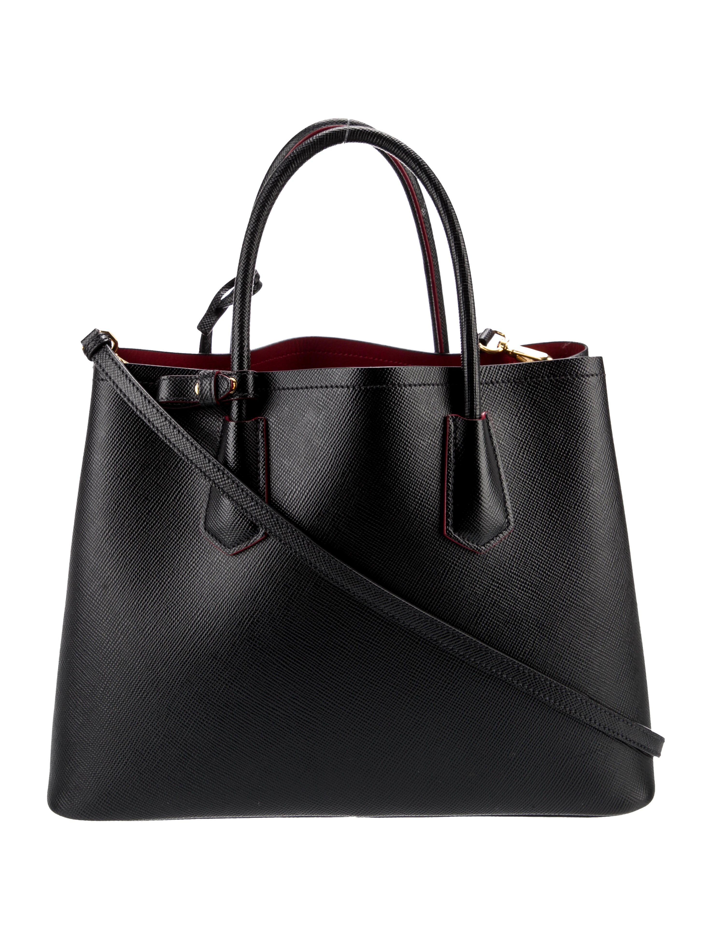 Prada Signature Double Bag Medium