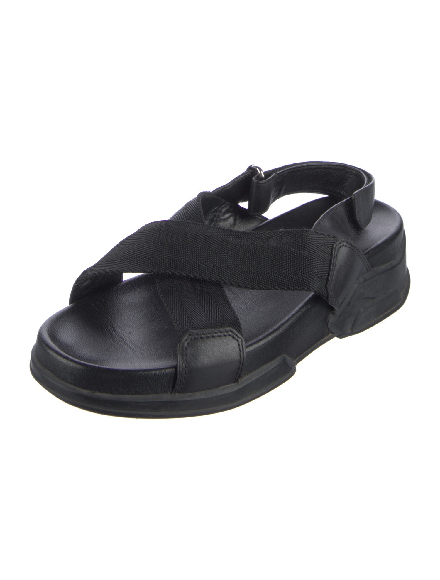 Prada Leather Slingback Sandals