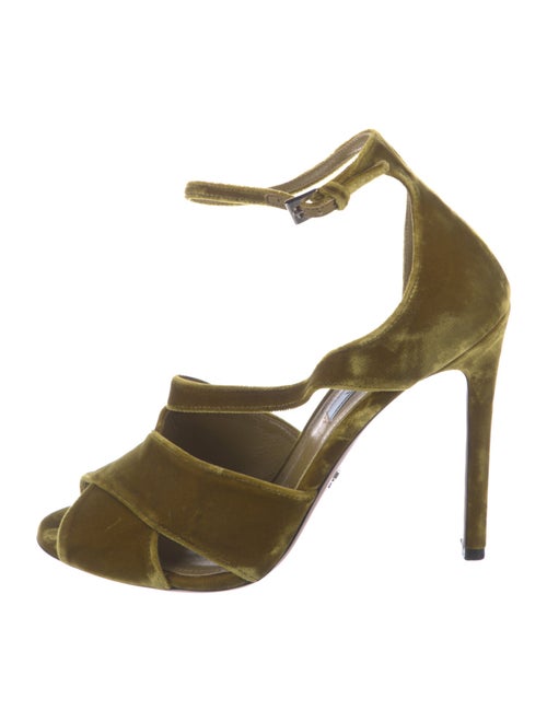 Prada Velvet Sandals