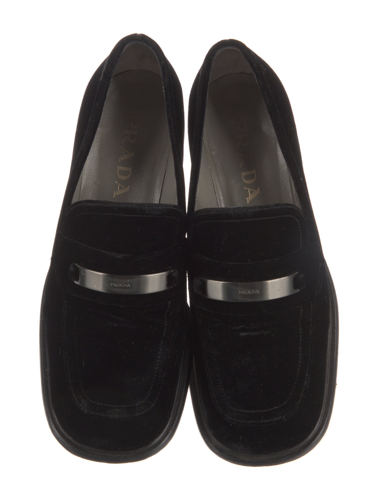 Prada Velvet Loafers