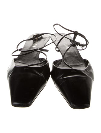 Prada Leather T-Strap Pumps