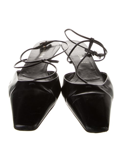 Prada Leather T-Strap Pumps