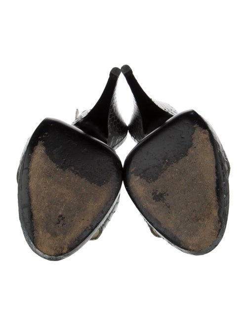 Prada Snakeskin Slingback Sandals