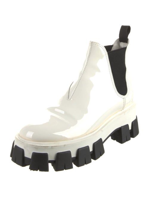 Prada Patent Leather Combat Boots