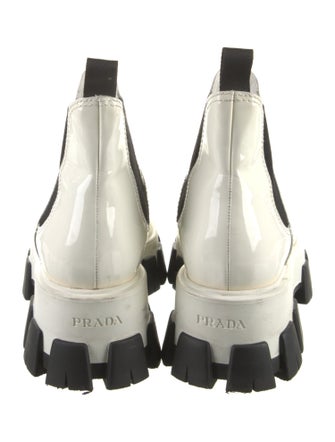 Prada Patent Leather Combat Boots