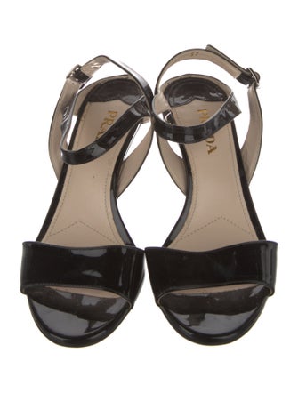 Prada Patent Leather Sandals