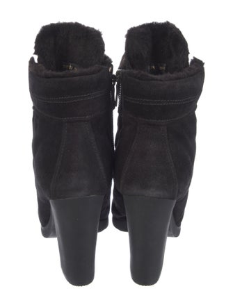 Prada Sport Suede Lace-Up Boots