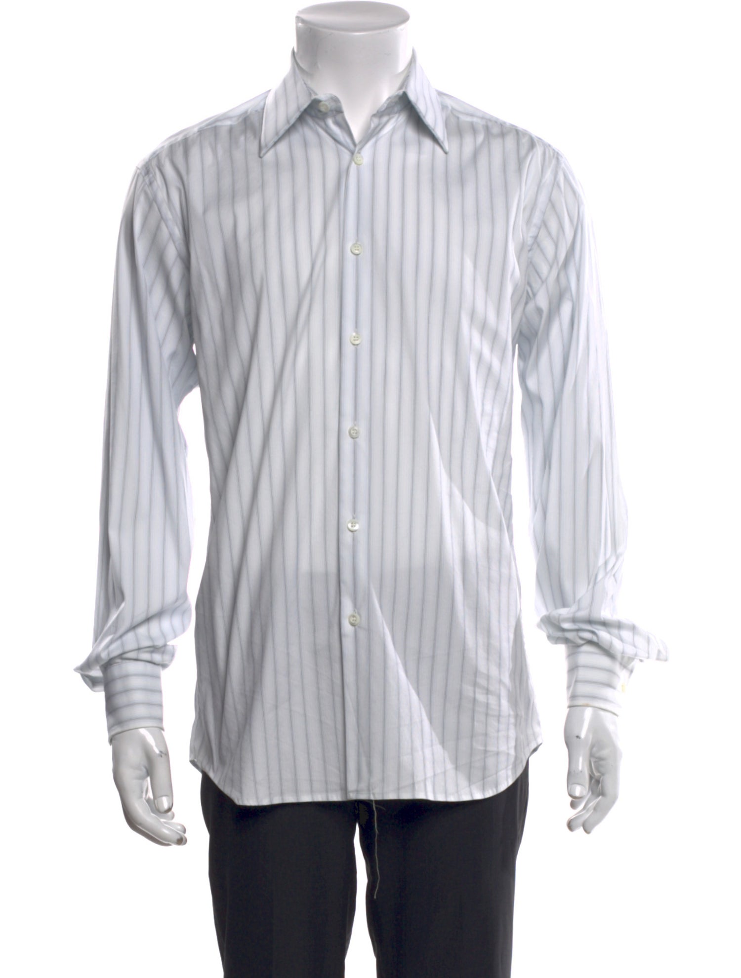 Prada 2000's Striped Dress Shirt