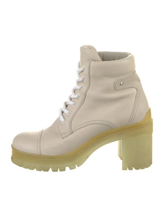 Prada Leather Combat Boots