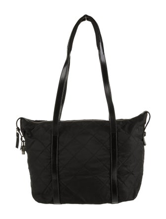 Prada Enameled Metal Triangle Messenger Bag