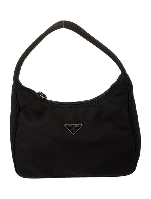 Prada Enameled Metal Triangle Hobo